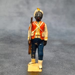 Seltener Spielzeugsoldat aus der West Indian Indianersparserie von Britains, c1945