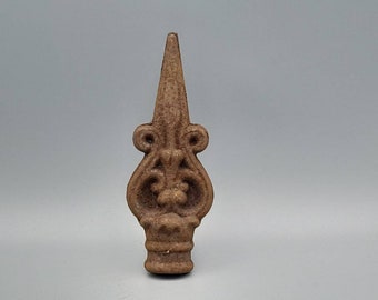 Reclaimed Cast Iron Finial, Cast Iron Topper 12.5cm