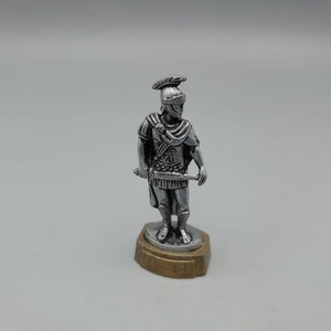 Miniature Pewter Figure, Soldier, Vintage Pewter
