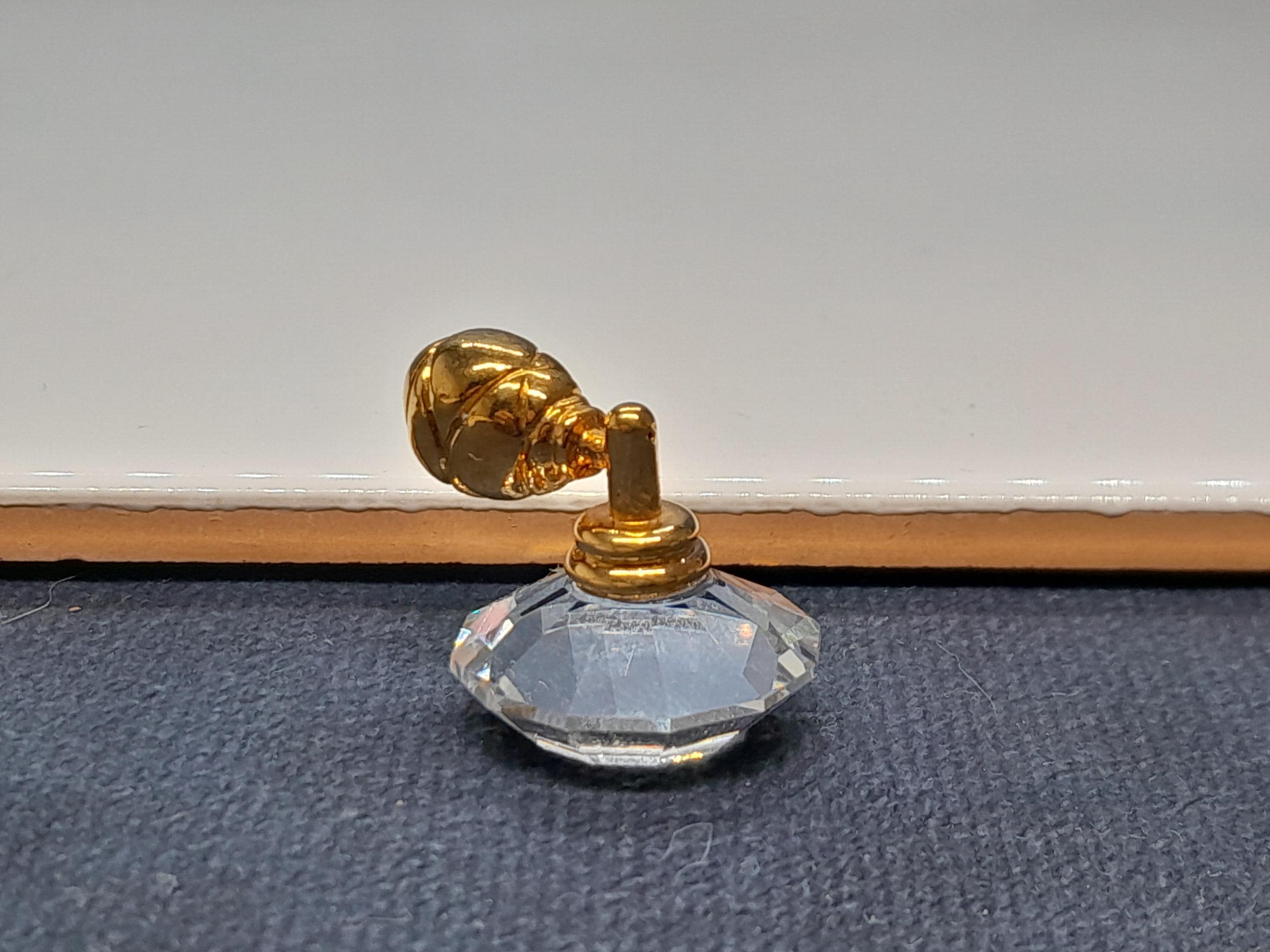 Vintage Swarovski Crystal Perfume Bottle | Miniature Perfume