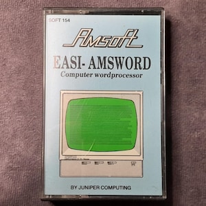 Amstrad Game Easi Amsword by Amsoft, Retro Gaming, 1980&#39;s Video Game - Working