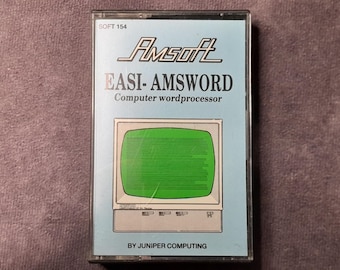 Amstrad Game Easi Amsword by Amsoft, Retro Gaming, 1980's Video Game - Working