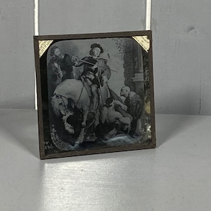 Antique Black and White Magic Lantern Slide, Newton & Co Fleet Street London