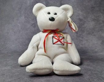 Vintage Ty Beanie Baby Teddybär, der Jersey Bear, Beanie Baby Spielzeug von 1994 mit Etiketten