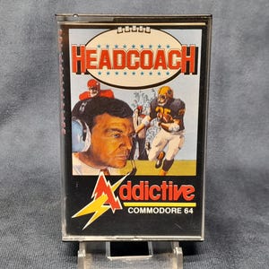 Commodore 64 Game Headcoach by Addictive, Retro Gaming, 1980&#39;s Video Game - Working
