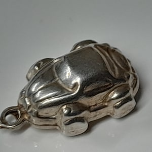 Vintage Sterling Silver Charm, Silver Charm Bracelet Charm, Racecar Charm 2cm