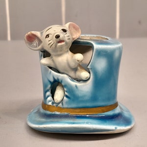 Porta palillos de dientes vintage, vajilla vintage de porcelana japonesa Napcoware de los años 60