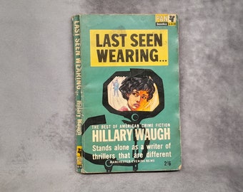Last Seen Wearing ... by Hilary Waugh, Vintage Paperback Book - 1960 by Pan Books