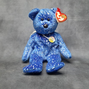 Vintage Ty Beanie Baby Teddybär, Jahrzehnt 2003 Mütze Baby Spielzeug mit Tags