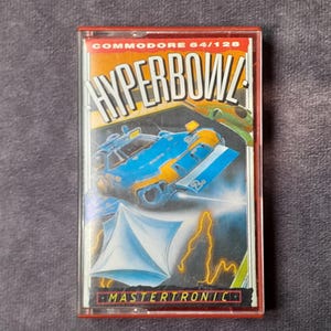 Commodore 64 Game Hyperbowl by Mastertronic, Retro Gaming, 1980&#39;s Video Game - Working