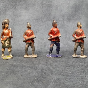 Antike Spielzeugsoldaten, guter Zustand Restaurationsfiguren, Johillco, Britains