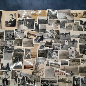 100 Assorted Vintage Photographs, Black and White / Sepia Mixed Subject, Old Photography Bundle Joblot