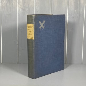 Biographical Register, Saint Andrew’s Society, Vol 1 First Edition by W. M. Macbean