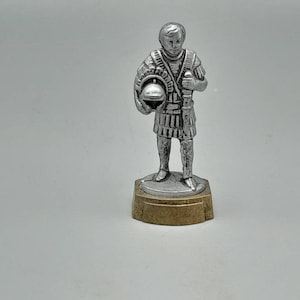 Miniatuur Tinnen Figuur, Soldaat, Vintage Tinnen