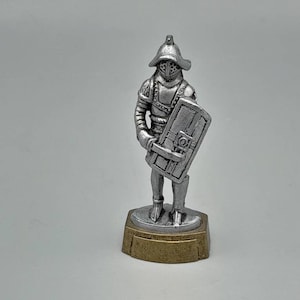 Miniature Pewter Figure, Soldier, Vintage Pewter