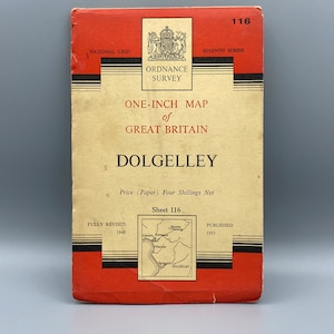 Ordnance Übersicht, One Inch Map of Great Britain, Dolgelley 1953