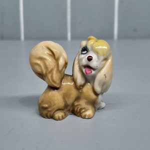 Wade Whimsie Peg, Vintage Wade Disney Cartoon Series, Lady and the Tramp, The Hat Box