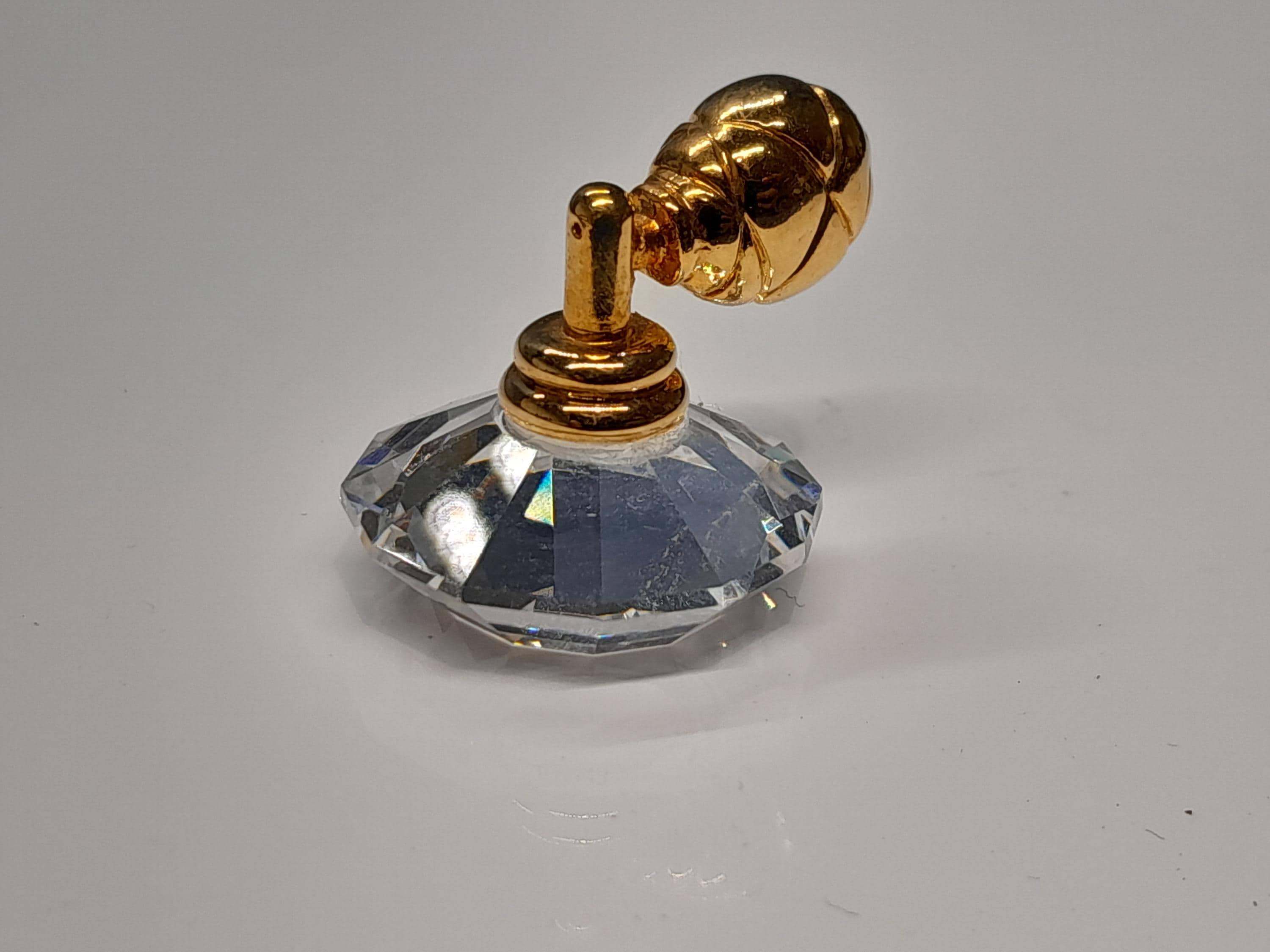 Vintage Swarovski Crystal Perfume Bottle | Miniature Perfume