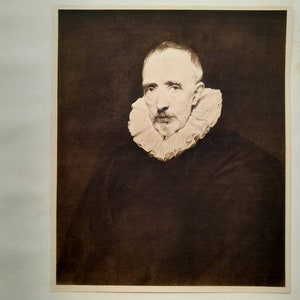 Antiker Druck, &#39;Portrait of Gevartius&#39; von Anthony Vandyck.  Gedruckt 1901