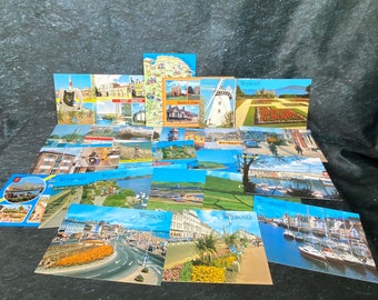 50 Assorted Vintage Postcards, Old Postard Collection