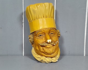 1969 Bossons Cogleton Chef, Chalkware Head