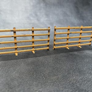 Pair of Britain&#39;s Metal Fences, Vintage Farm Toys, Farm Fencing