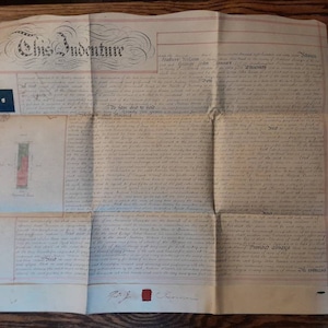 Viktorianischer Vertrag, Antiker wunderschöner handgeschriebener Vertrag auf Pergamentpapier, 2nd Nov 1867