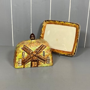 Cottage Ware Botervloot van Price Bros, keuken uit de jaren 30, decoratief keramiek verzamelobject
