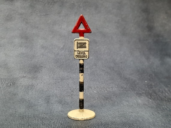 1950年代の金属製道路標識 | 踏切警告標識 | 道路標識 | ヴィンテージ