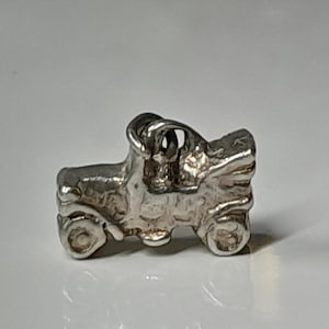 Vintage Sterling Silver Charm, Silver Charm Bracelet Car Charm 2cm