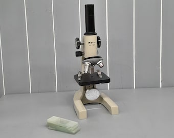 Motic Microscoop, SFC-3AF fijne studentenmicroscopie, met enkele objectglaasjes