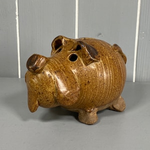 Earthenware Doggy Money box - One time use Piggy Bank