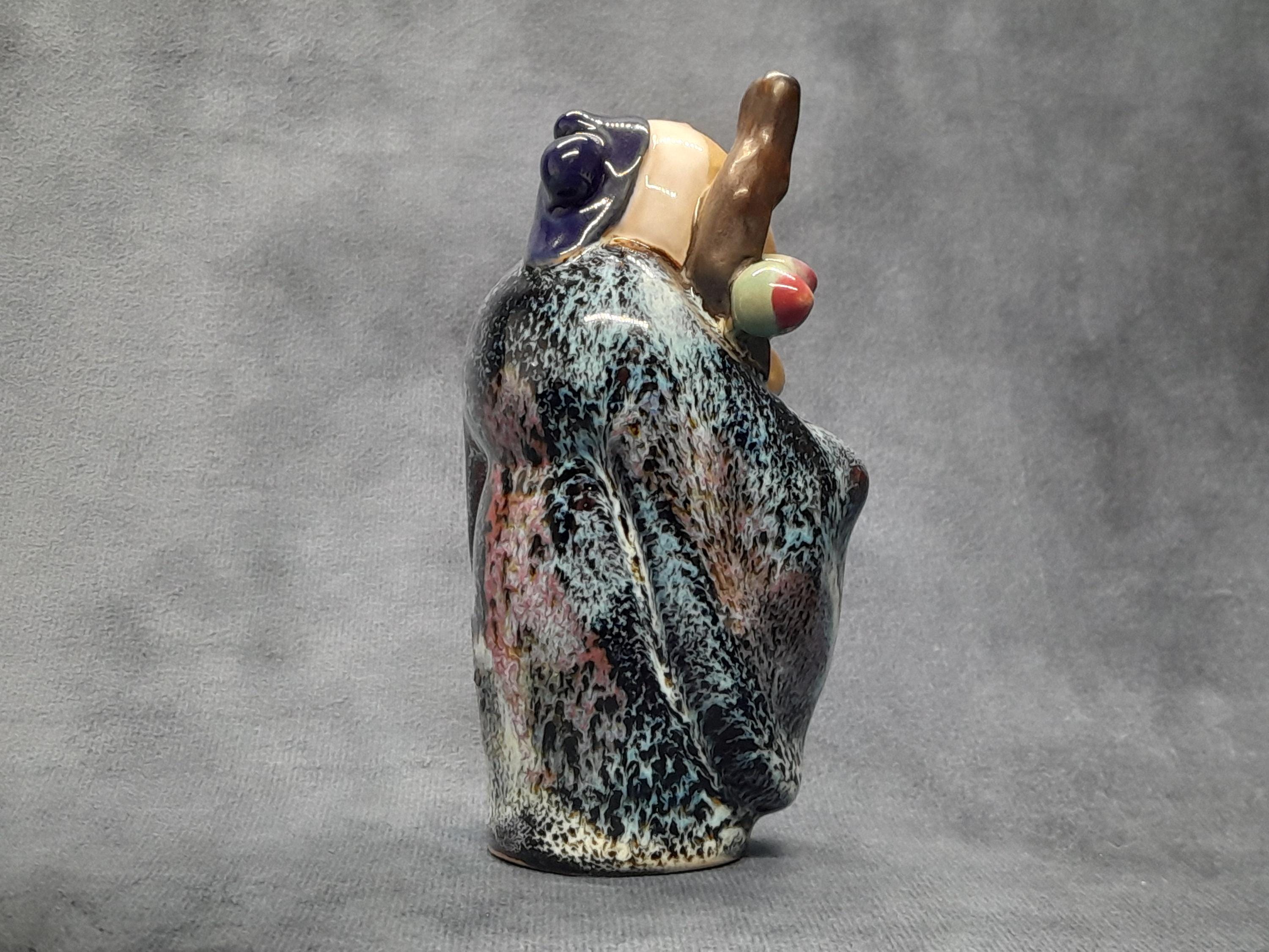 ヴィンテージ中国製 泥人形、粘土像 - 寿老 / 寿興 - 12.3 cm - Etsy 日本