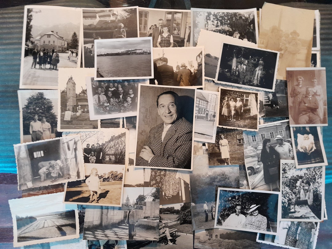 Collection of 50 Assorted Vintage Photographs, Old Black and White ...