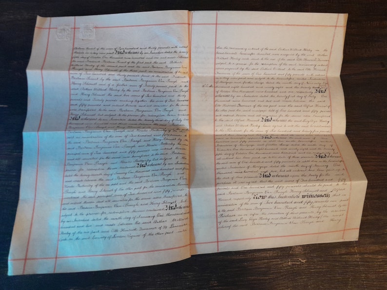 Victorian Contract Writing Examples Victorian Indenture, Antique Beautifully Hand Written Contract on ...