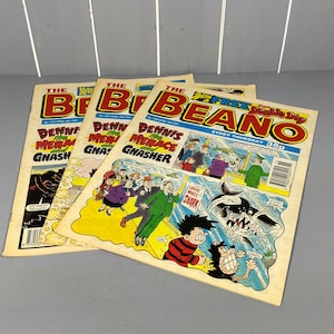 April 16th, April 23rd and April 30th 1994 Beano Dennis the Menace and Gnasher comic.