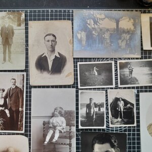 20 verschiedene Fotos 1900 1930er Jahre Sepia, echte antike Fotos Bild 5
