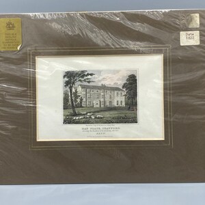 May Palace, Crayford Antique Hand Coloured Engraving