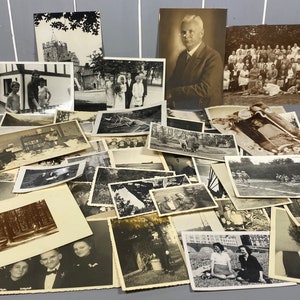 Lot of 50 Assorted Random Photographs Black & White, Sepia, Vintage Photos