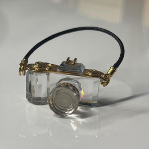 Vintage Swarovski Crystal Camera | Miniature Camera | Crystal Miniature | Vintage Camera
