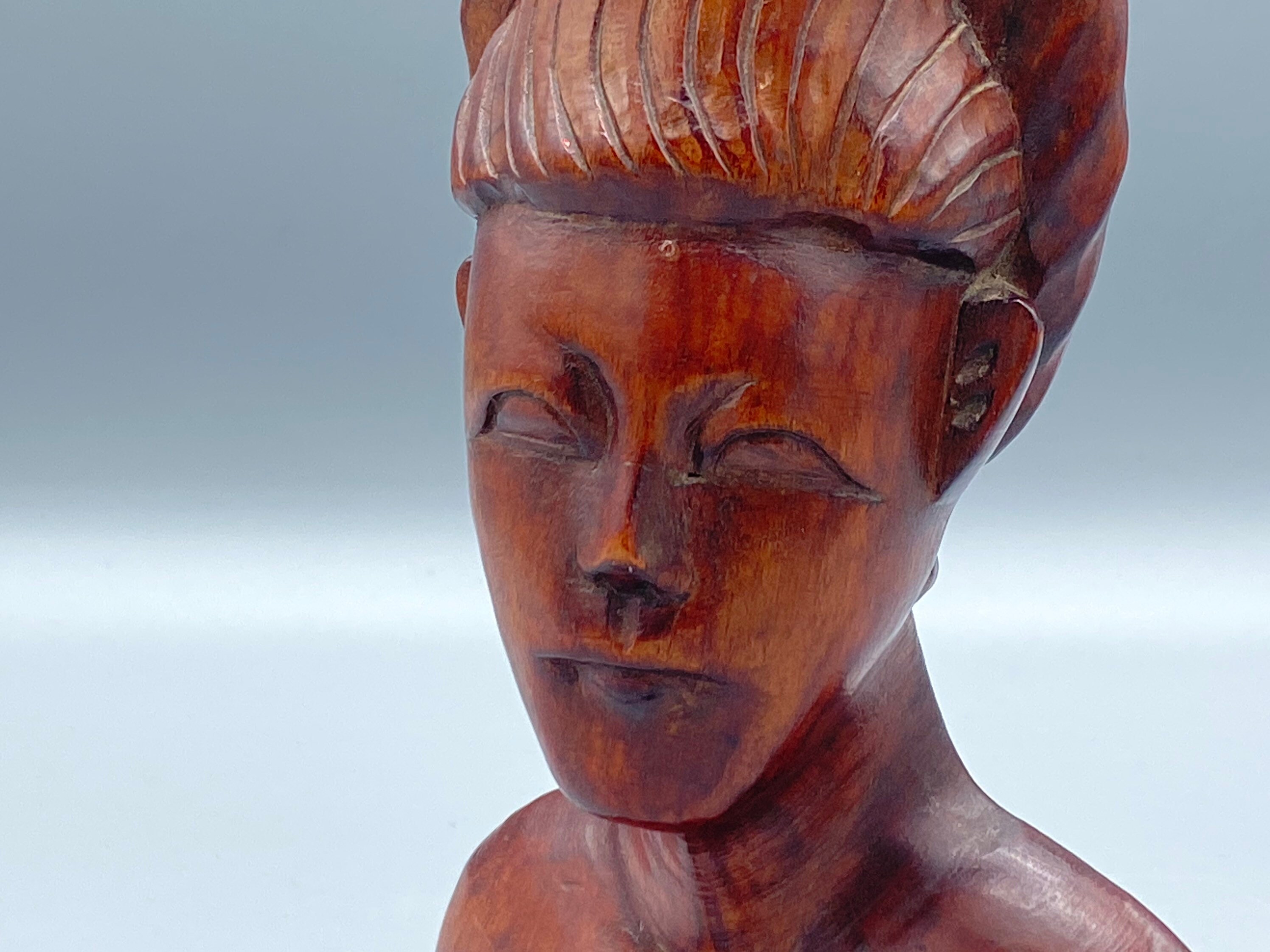 手彫りの木製の部族女性の胸像。 - Etsy 日本