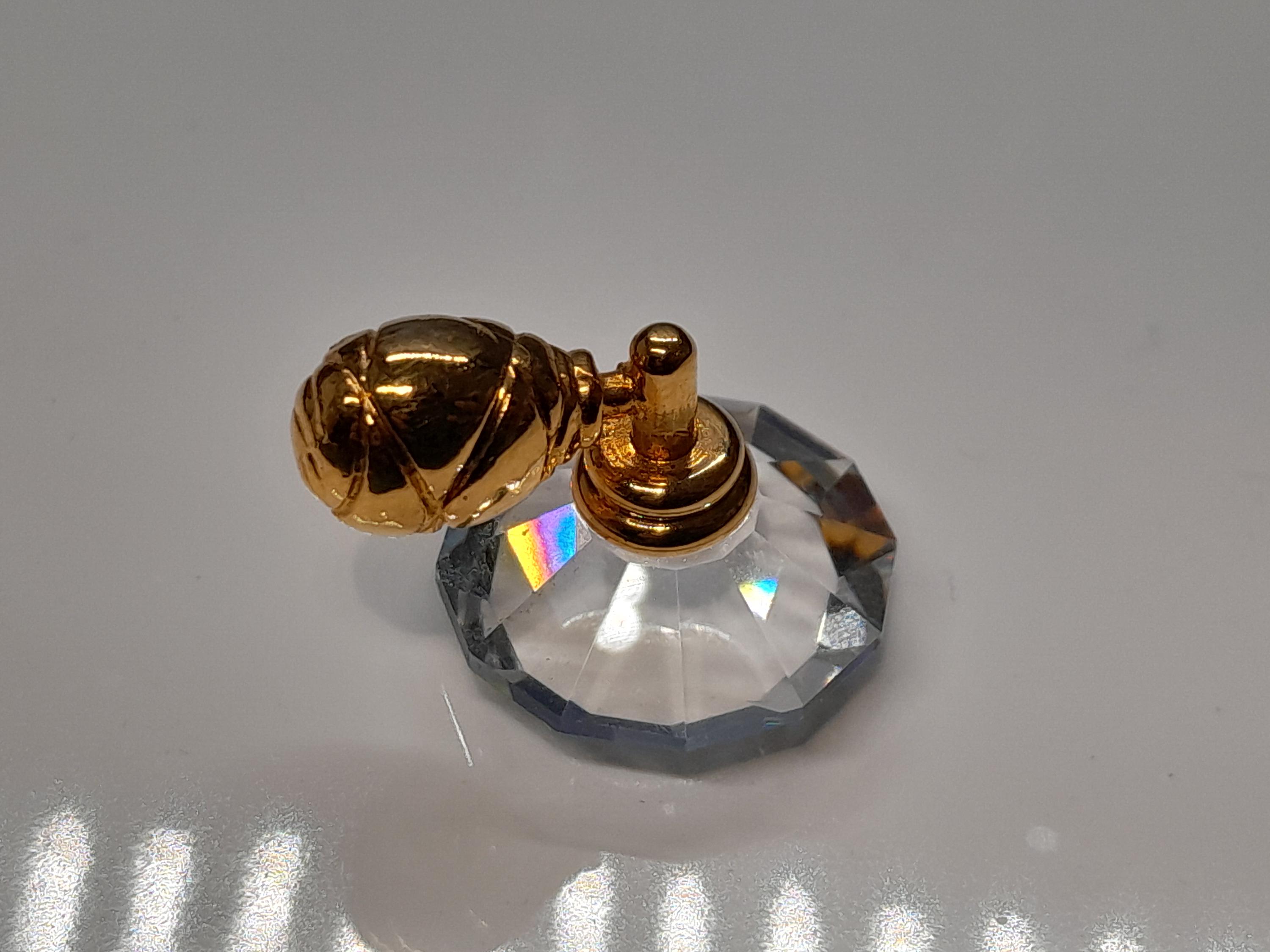 Vintage Swarovski Crystal Perfume Bottle | Miniature Perfume