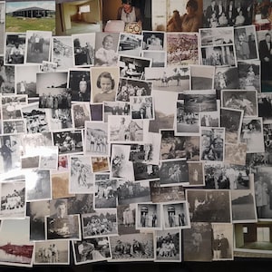 100 Assorted Vintage Photographs, Black and White / Sepia Mixed Subject, Old Photography Bundle Joblot