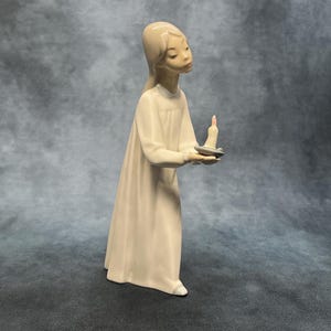Lladro Figurine, Girl with Candle, Vintage Spanish Porcelain 4868 - With original box