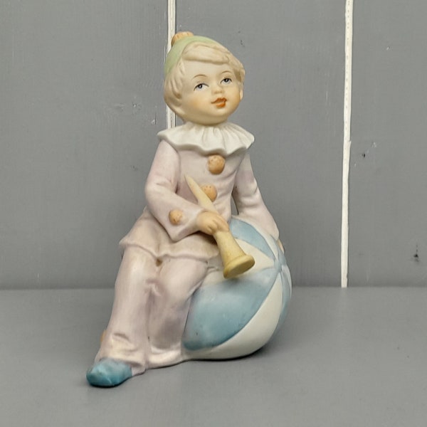 Figurine de clown Périot en porcelaine, 12,5 cm