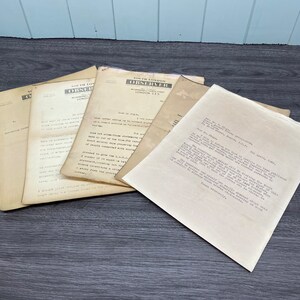A Series of Typed Letters Between the Observer Newspaper and Camberwell Boxing Club.