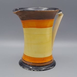 Myott Son & co, Hand painted Jug, Art Deco - 15cm tall