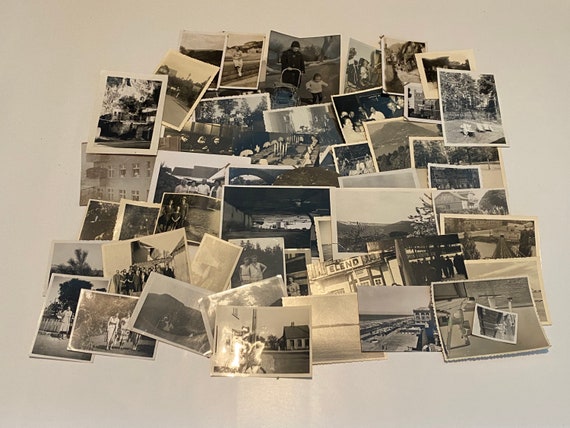 Lot of 50 Assorted Random Photographs Black & White, Sepia, Vintage Photos