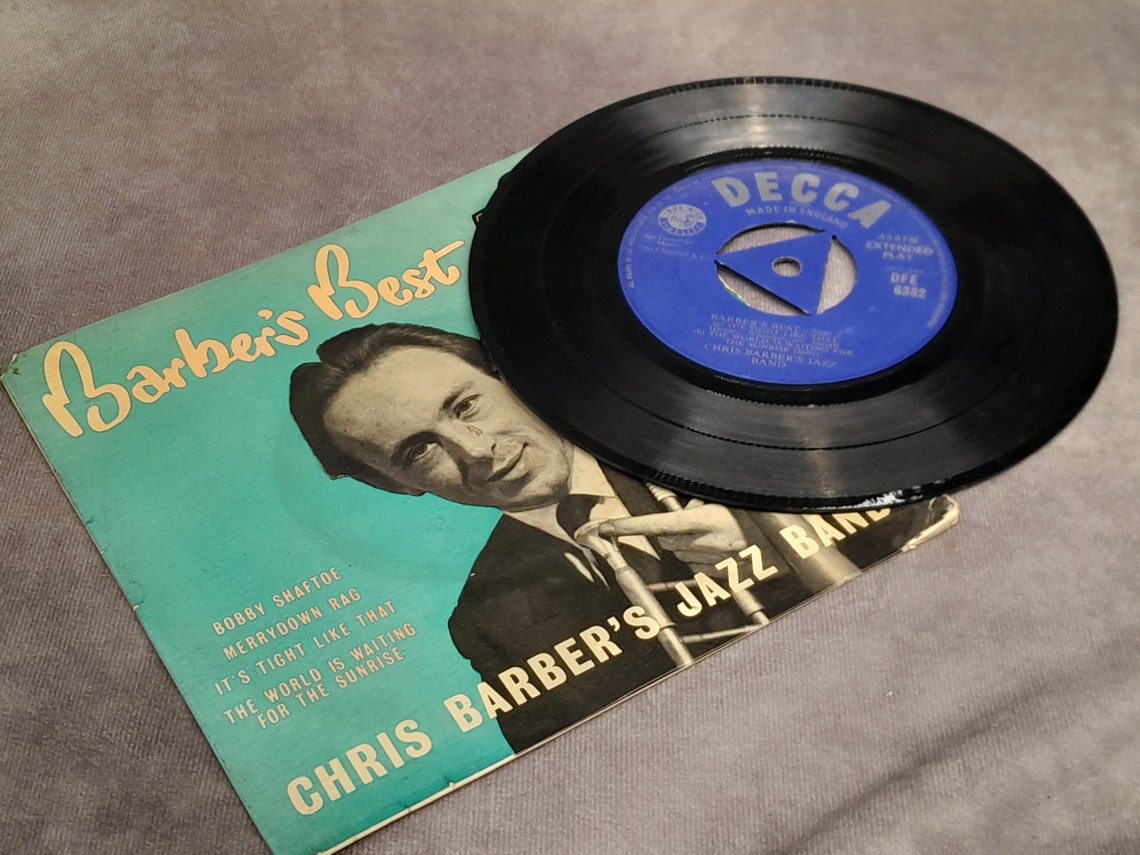Chris Barbers Best Jazz Band, Decca Records - Vintage LP 7 Inch Records, Vinyl, foto 3 di 4