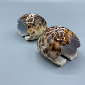 Pair of Hand Crafted, Seashell Napkin Rings